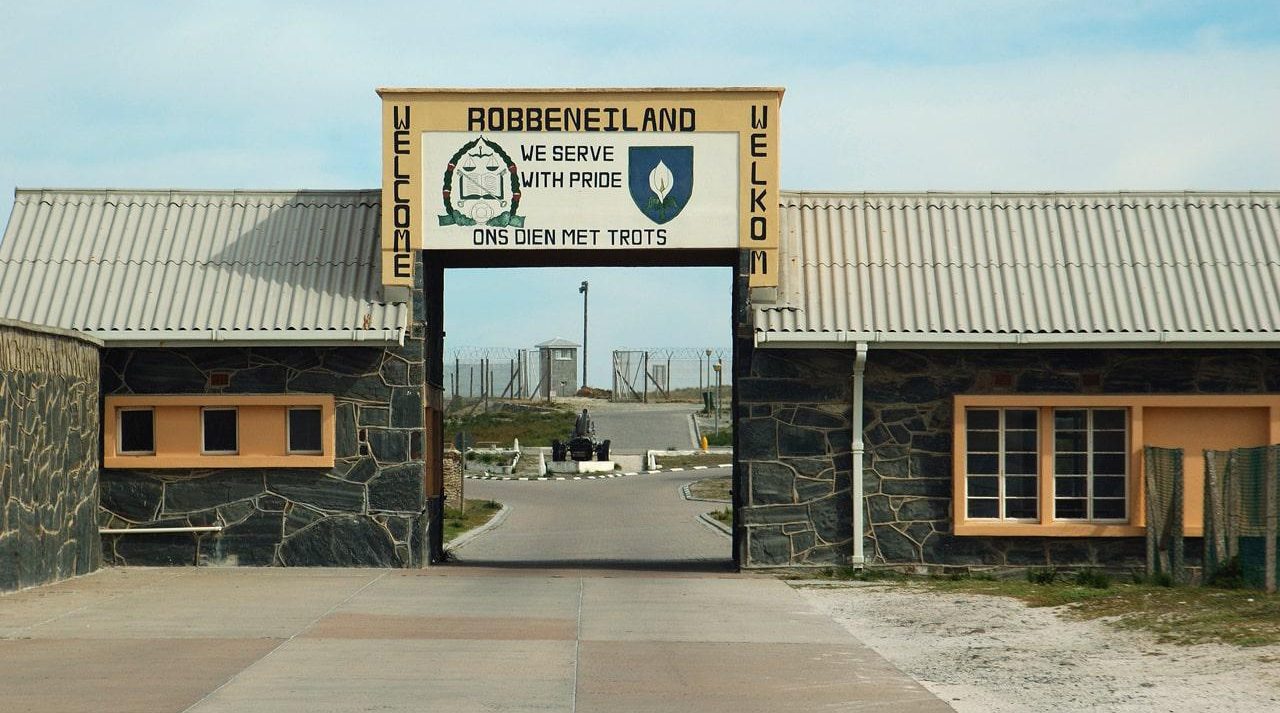 Robben island entrance gate cape town